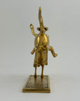 Vintage Brass Cowboy on Bucking Horse Sculpture – Rare Western Rodeo Figurine