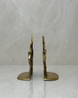Vintage Brass Firemen Helmet Bookends-A Pair