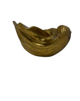 Vintage Brass Clam Shell Bowl – Hollywood Regency Mid-Century Accent
