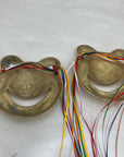 Vintage Brass Frog Masks-A Pair
