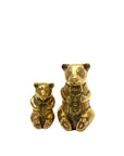 Vintage Brass Bear Figurines | Dapper Bowtie Duo