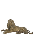 Vintage Brass Lion Sculpture