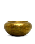 Vintage Brass Hammered Planter
