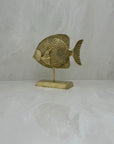 Vintage Brass Fish on Stand