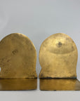 Mid-Century Modern Brass Hippo Bookends