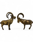 Vintage Brass Ibex Goat Sculptures – Pair-G.O.A.T Wedding Gift for Power Couple
