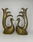 Vintage Brass Peacocks pair by Frederick Cooper
