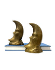 Small Vintage Brass “Man in the Moon” Figurines – Set of 2