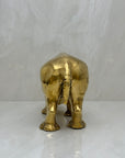 Vintage Brass Rhino