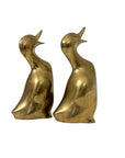 Vintage Brass Duck Bookends-A Pair