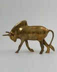 Vintage Brass Bull Figurine