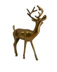 Vintage Brass Deer in a Gentle Gaze