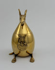 Vintage Brass Kangaroo Trinket Box