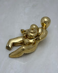 Rare Vintage Brass Mother and Newborn Figurine -A Two Piece Set