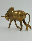 Vintage Brass Bull Figurine