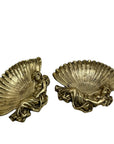 Vintage Brass Feminine Decor Italian Trinket Dish-A Pair