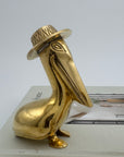 Vintage Brass Pelican Couple