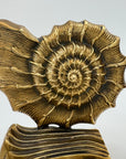 Pair of Vintage Brass Shell Bookends – Coastal Luxe Hollywood Regency
