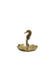 Vintage Brass Seahorse Ring Dish