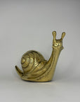 Vintage Brass Snail-Large