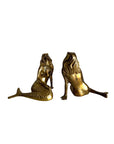 Vintage Brass Mermaid Pair