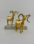 Vintage Brass Rams-A Pair