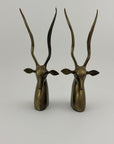 Vintage Brass Antelopes- A Pair