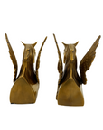 Vintage Brass Pegasus Bookends-A Pair