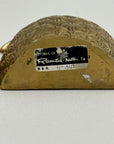 Rosenthal Netter Brass Pineapple Bookends – 8” Tall Vintage Mid Century Hollywood Regency Decor