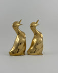 Vintage Brass Duck Bookends-A Pair