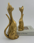 Vintage Bronze Cats-A Pair
