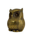 Vintage Brass Owl Coin/Wish Bank