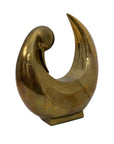 Oversized Vintage Dolbi Cashier Brass Swan Sculpture