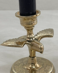 Vintage Brass Bird Candlestick Holders-A Pair
