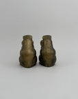 Vintage Brass Patty Cake Frog Bookends- A Pair