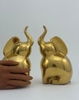 Vintage Brass Elephants-A Pair