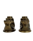 Vintage Brass Fish Candleholders