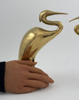 Vintage Brass Heron Birds-A Pair