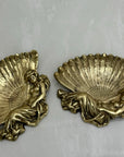 Vintage Brass Feminine Decor Italian Trinket Dish-A Pair