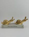 Vintage Brass MCM Snails-A Pair