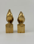 Vintage Brass Bird Bookends – Mid-Century Modern Elegance (6.72 lbs Total)