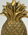 Rosenthal Netter Brass Pineapple Bookends – 8” Tall Vintage Mid Century Hollywood Regency Decor