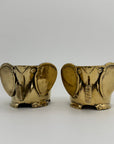 Vintage Brass Elephant Cachepots- A Pair