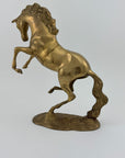 Large Vintage Brass Horse Sculpture