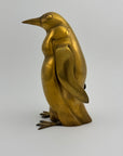 Tall Vintage Brass Penguin