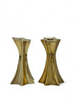 Vintage Brass Shooting Star Taper Candleholders-A Pair