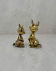 Vintage Brass Mice-A Pair
