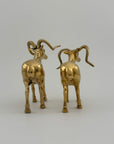 Vintage Brass Rams-A Pair