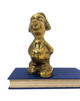 Vintage Brass Dog Figurine – Dapper Canine Gentleman Sculpture