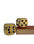 Vintage Brass Dice-A Pair